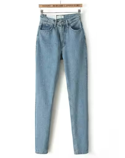 Jeans Black Pencil Casual, Pants Light Blue - Additional View 4