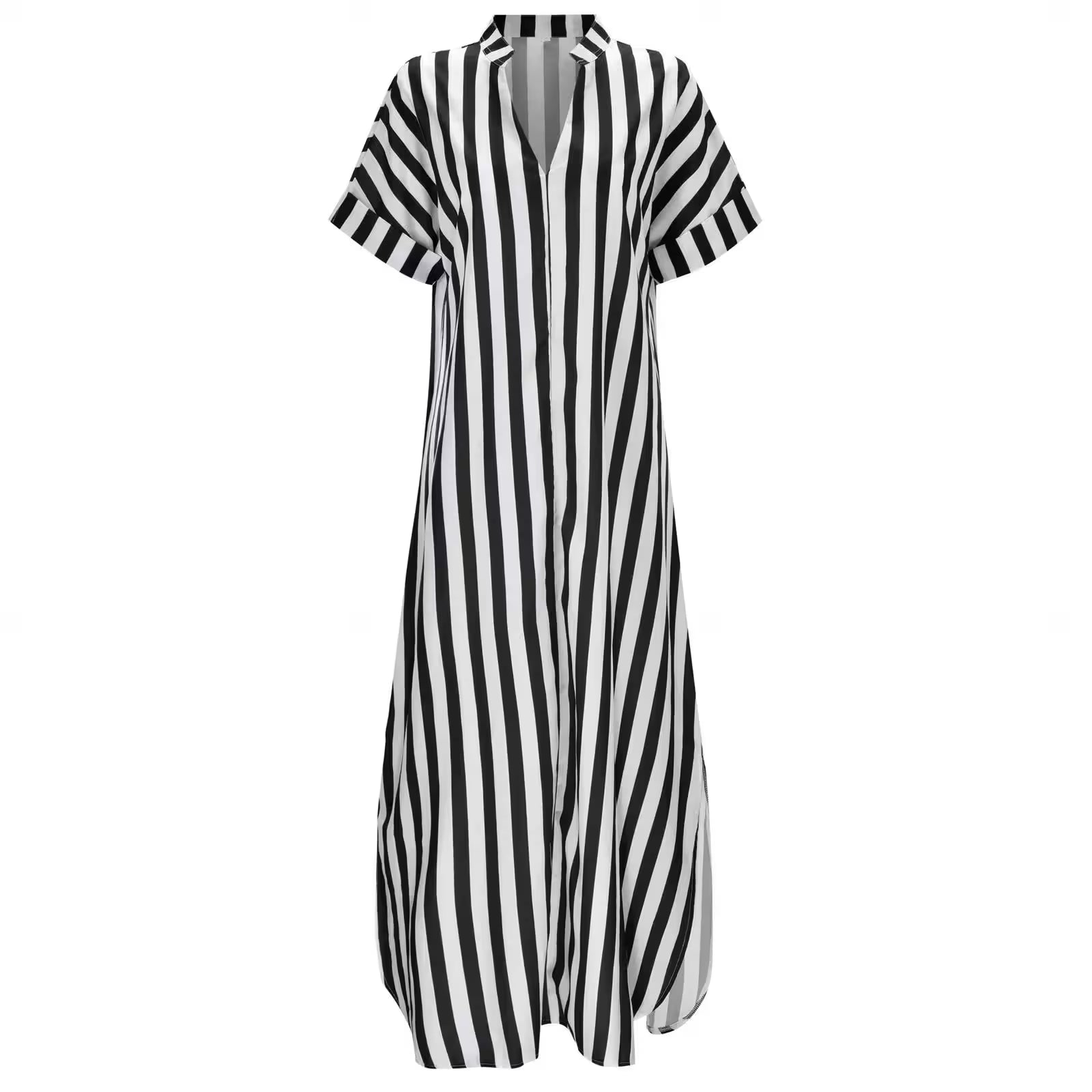 The Multiwear Shirt Dress / shibori stripe - Additional View 3