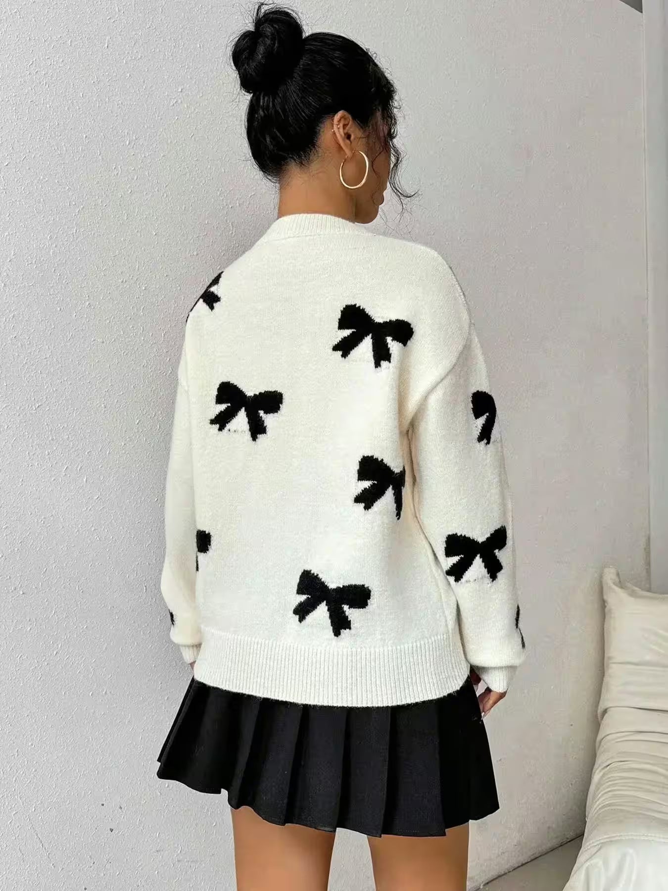 Sweater Lazy and sweet style Elegant - Women's Fashion - View 7