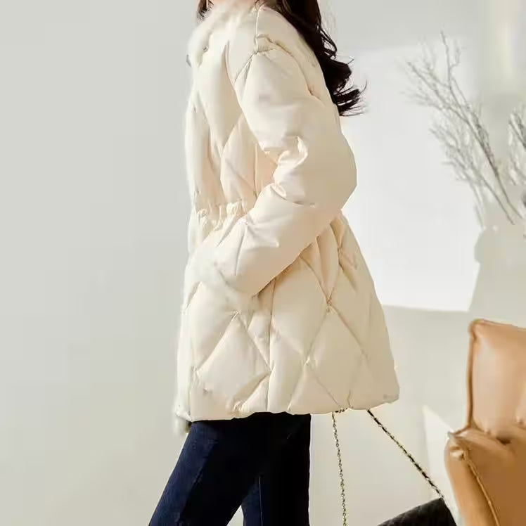 Winter Padded  Long Down Cotton Coat - Additional View 2