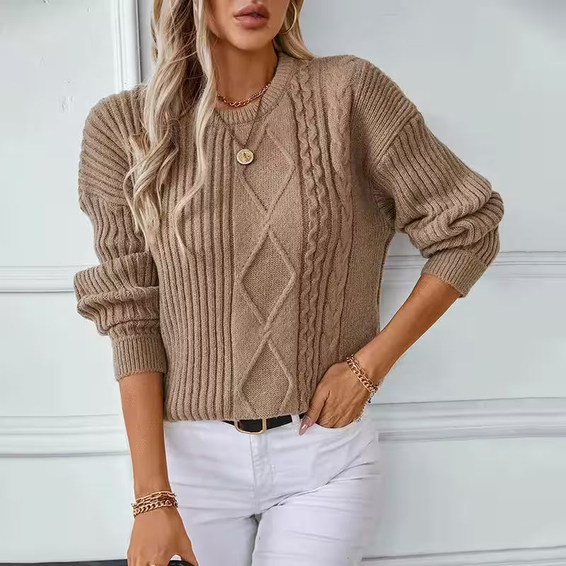 Tops - Twist Pullover Sweater Vintage Top for Women