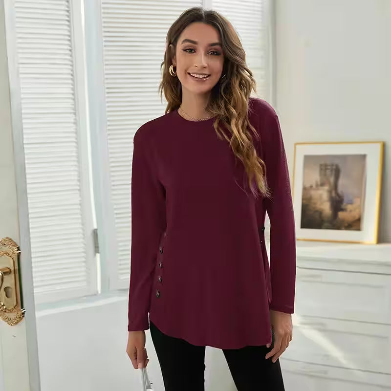 T-Shirt Long Sleeve Versatile Casual - Additional View 7