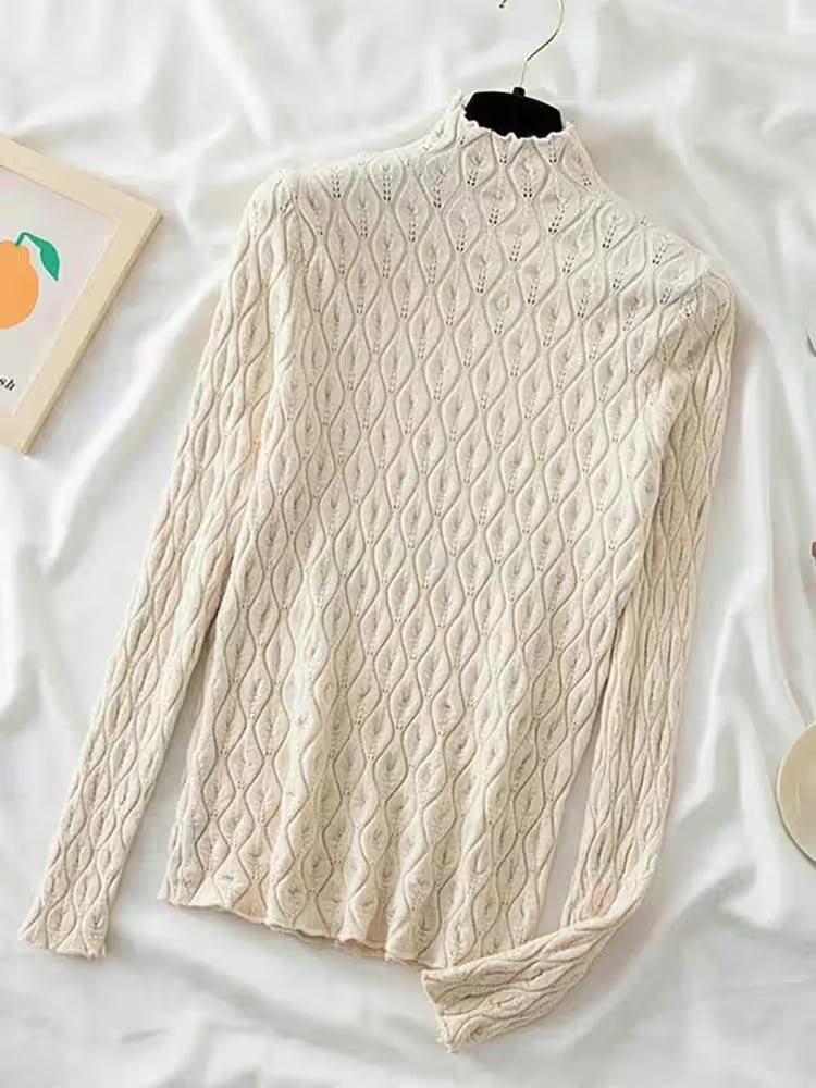 Cashmere Turtleneck Sweaters - Women's Fashion - View 7