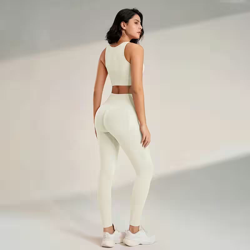 Set Leggings Fitness Exercise Clothing - Additional View 4