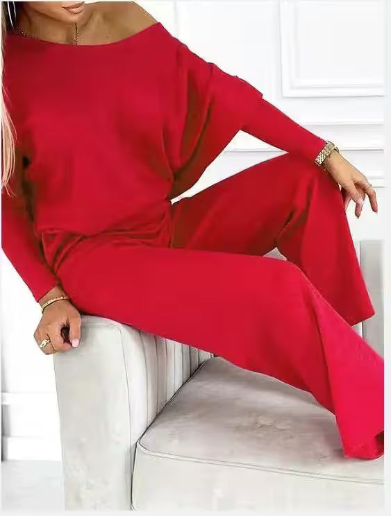 Top + Loose Wide Leg Two-piece Set - Additional View 5