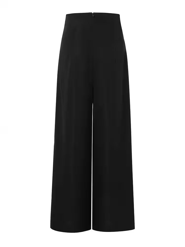 Pants Casual Solid Color High Waist Double - Additional View 3