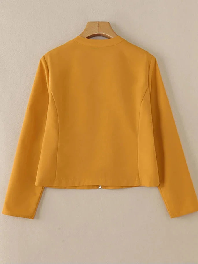 Stand Collar Workwear Outerwear - Additional View 3
