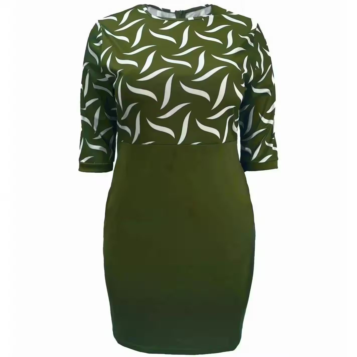 5XL 4XL Plus Size Clothes Dresses Office Lady - Flair Feminine