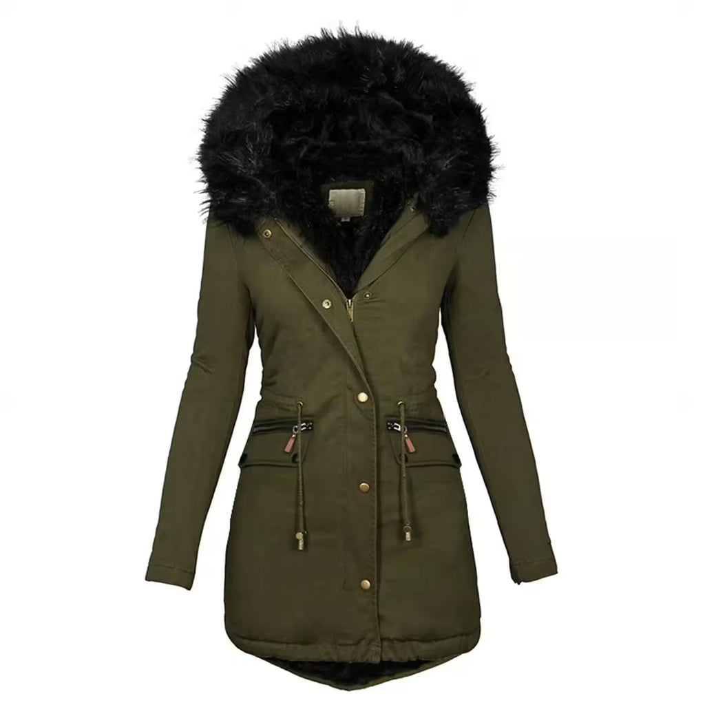 Fashion Jacket Velvet Parka Winter - Women's Fashion - View 11
