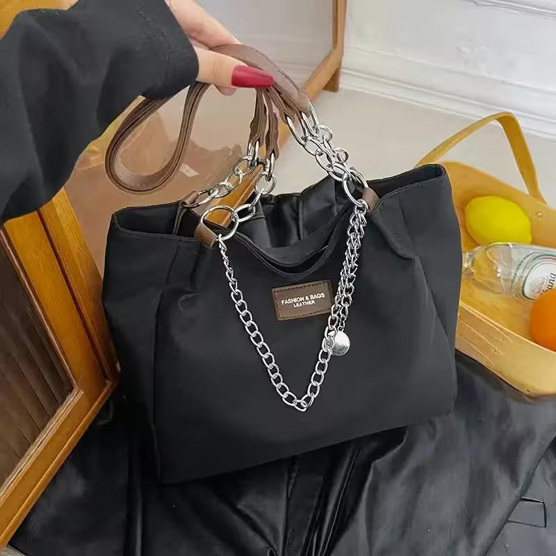 Tote Bag Fashion Chain One Shoulder - Additional View 8
