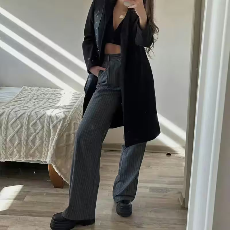 Formal Pants Office Wear Striped - Additional View 3