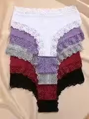 5Pcs/set Cotton Panties Floral Lace Intimate Underwear Trendy - Additional View 5