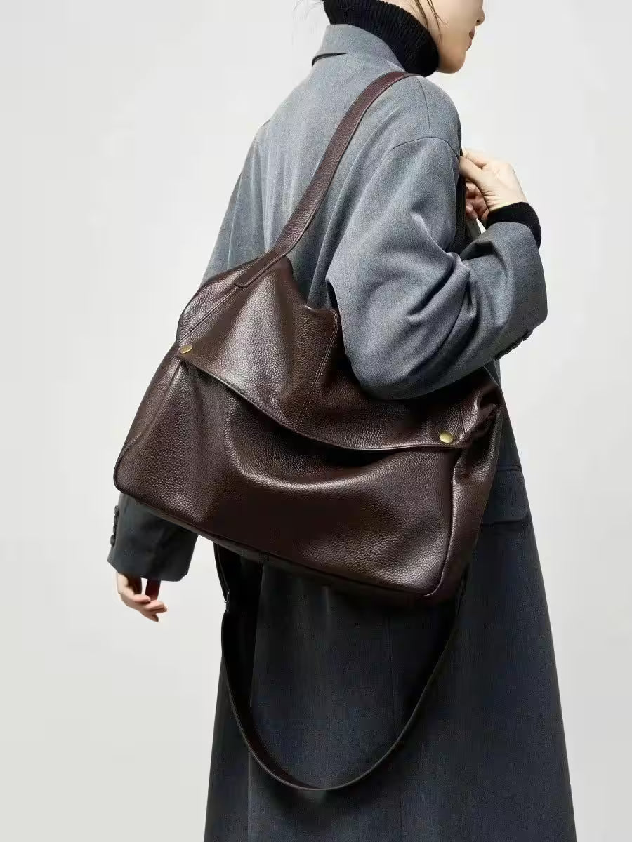 Men's Fashion - Bag arge capacity shoulder genuine leather