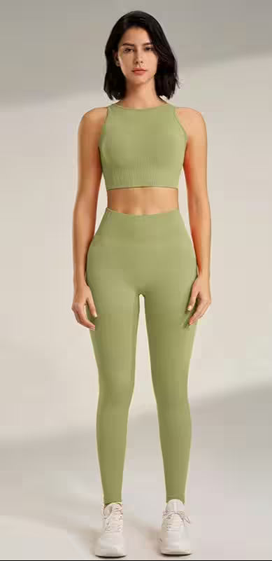 Set Leggings Fitness Exercise Clothing - Additional View 10
