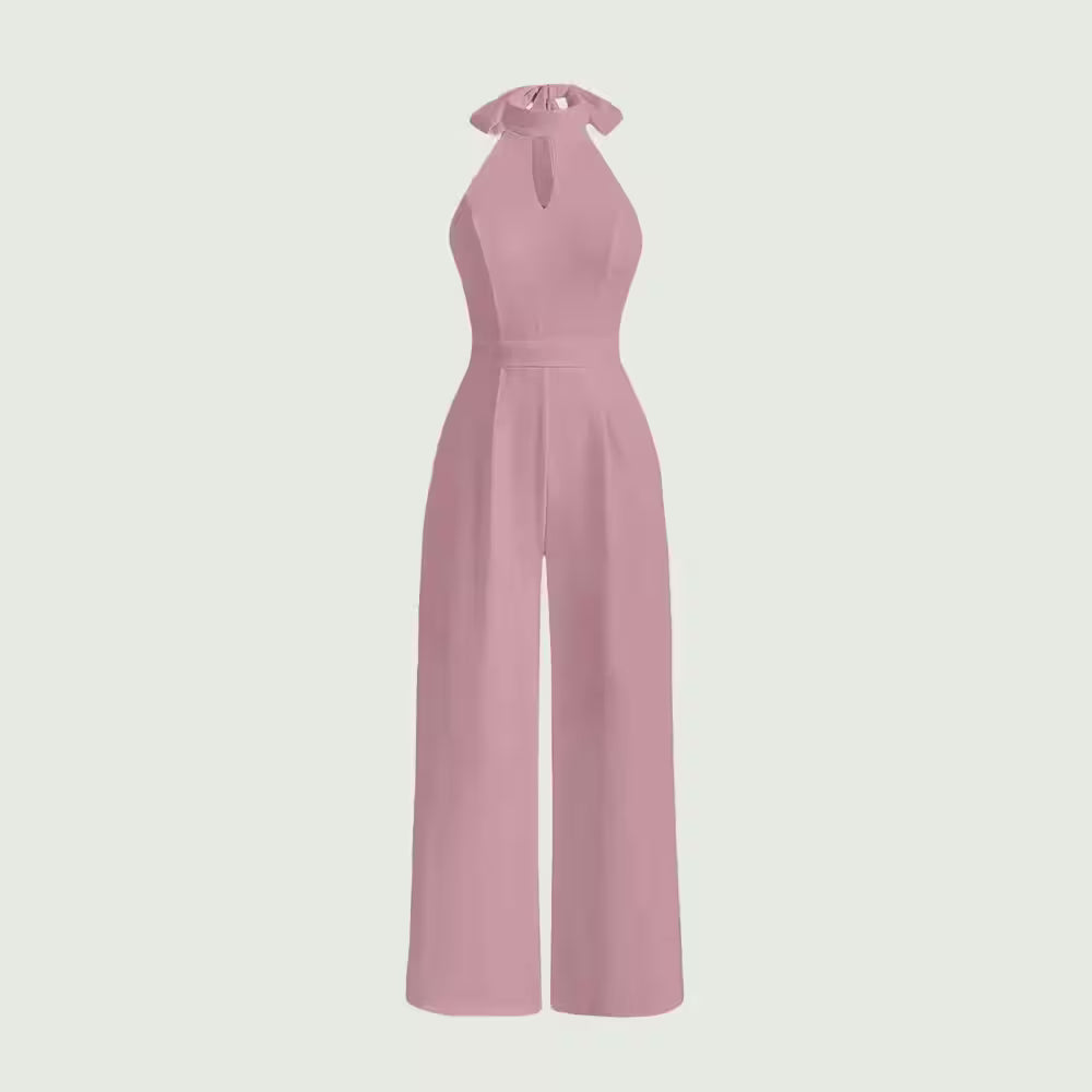 Jumpsuits All Season Fashion Cut-Out Plain - Additional View 3