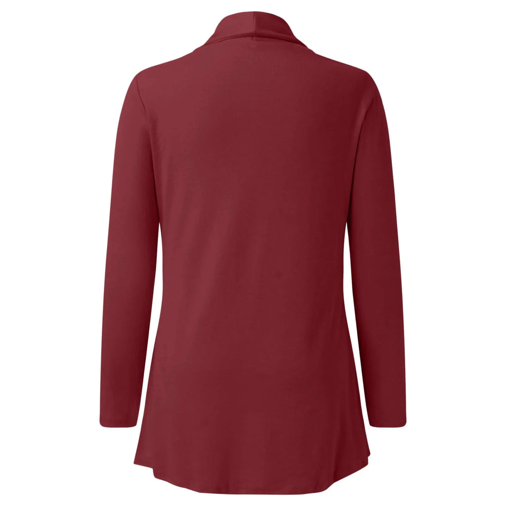 Plus Size Cardigan Lightweight Open Front Long Sleeve Sweater - Women's Fashion - View 6