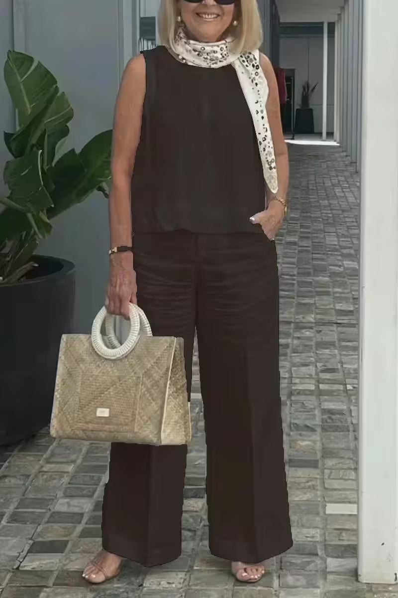 Plus-size casual fashion sleeveless loose - Additional View 2