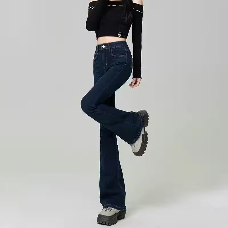 Flare Jeans Fashion Light Blue, Black - Additional View 5