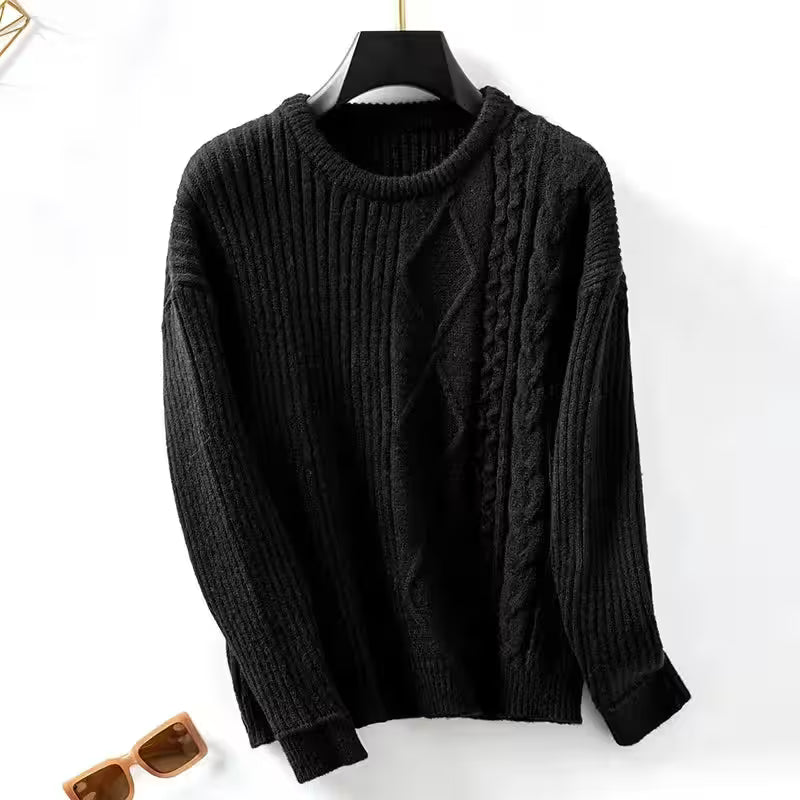 Twist Pullover Sweater Vintage Top - Women's Fashion - View 5