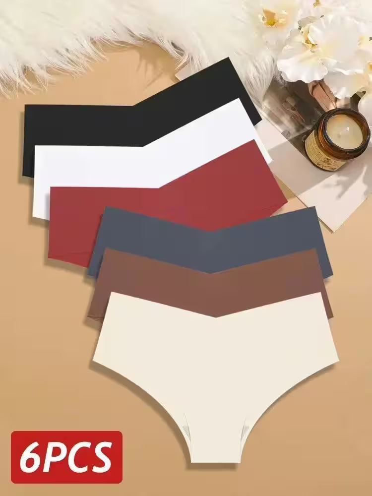 6PCS Panties Ice Silk Ultra Thin Briefs Sexy - Additional View 24