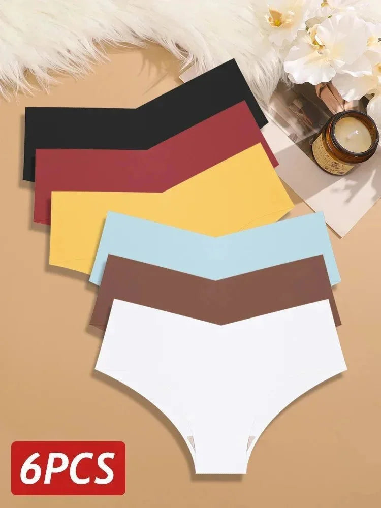 6PCS Panties Ice Silk Ultra Thin Briefs Sexy - Additional View 9