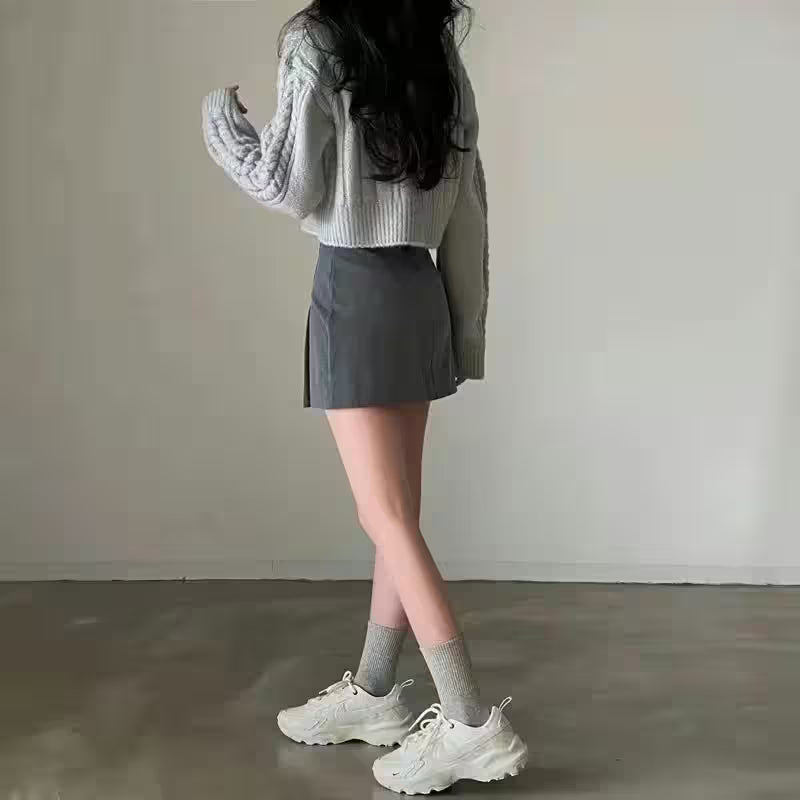 Casual Solid Cardigan Winter Short Coat - Additional View 6