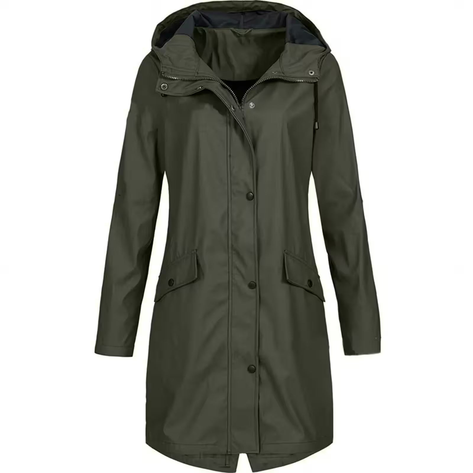 Hooded Raincoat Windproof Coat - Additional View 5