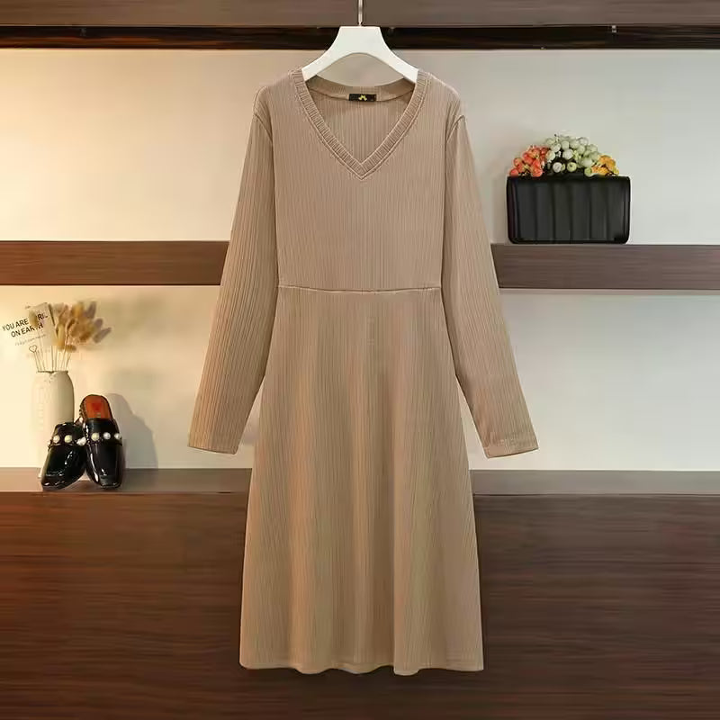 Plus Size Spring Autumn New V-Neck - Additional View 8