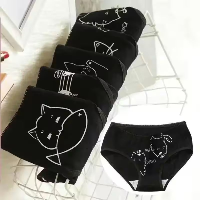 5Pcs/set Cotton Cartoon Cute Panties Girls' Short - Additional View 38