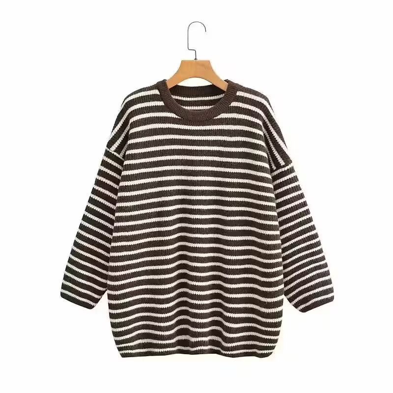 Plus Size Sweater Roomy Mid-Length Crew Neck - Additional View 7