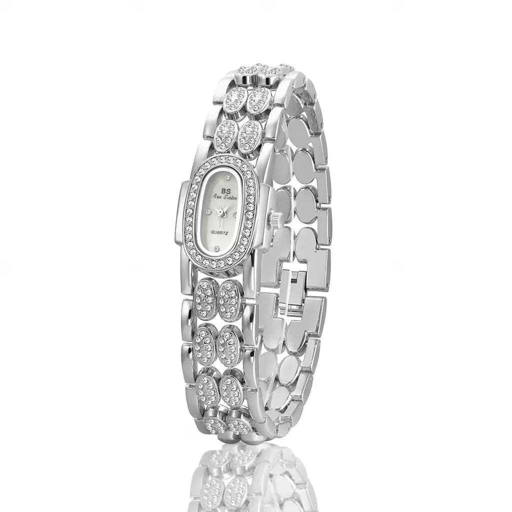 Watches  Luxury Diamond Quartz Gold Bracelet - Women's Fashion - View 10