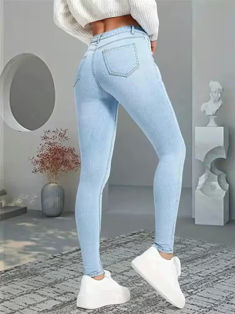 Skinny Jeans Slim Fit Pencil Girls Leggings Straight - Additional View 4