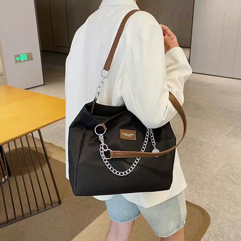Tote Bag Fashion Chain One Shoulder - Additional View 4