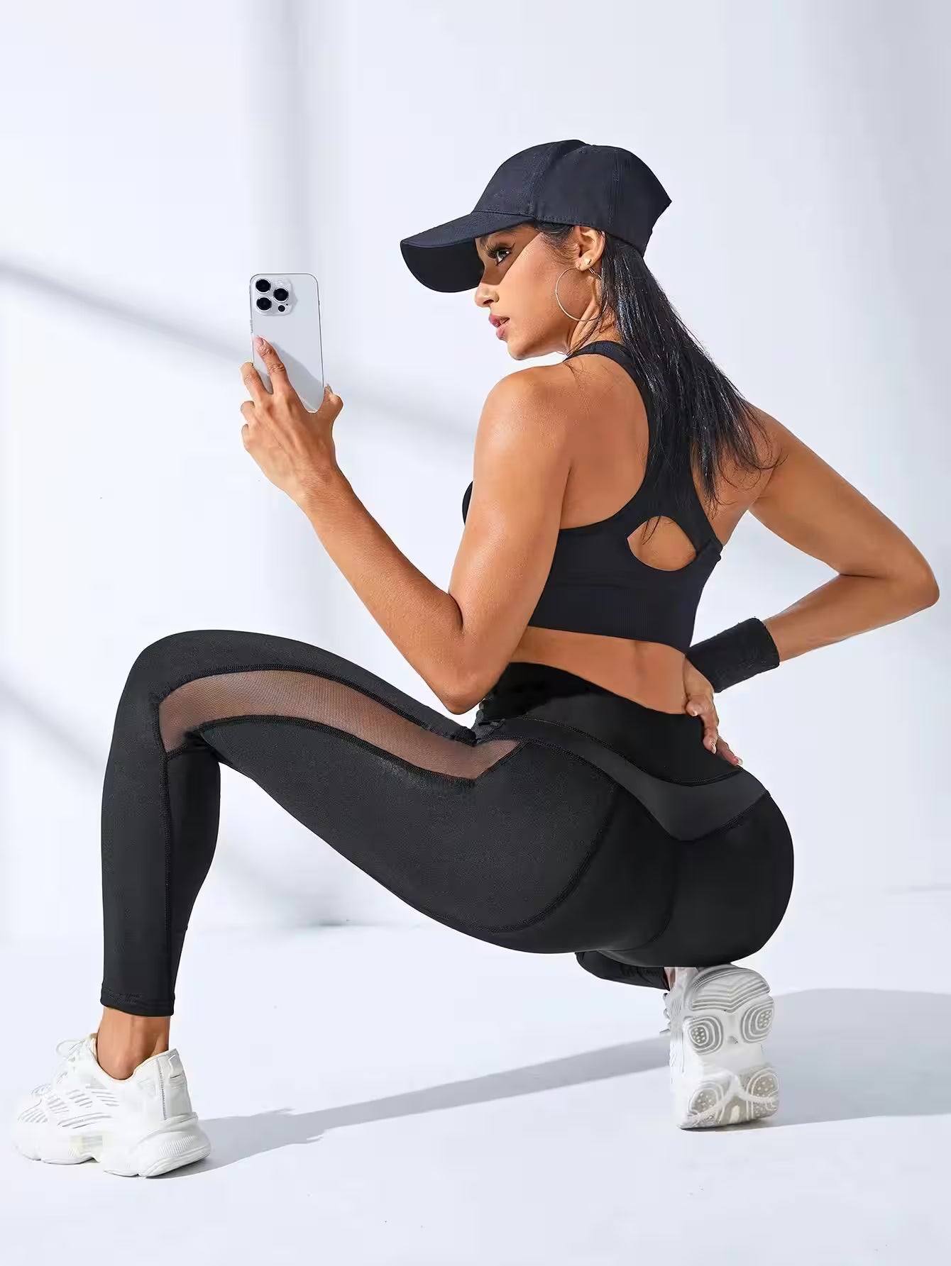 Yoga Butt Lifting Leggings High Waist - Additional View 3