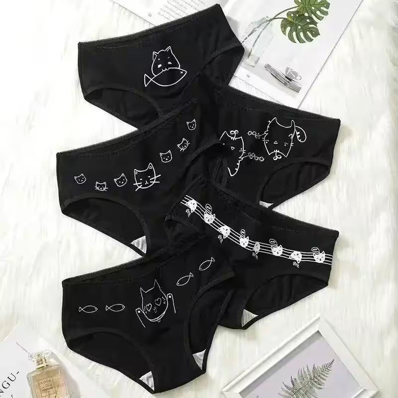 5Pcs/set Cotton Cartoon Cute Panties Girls' Short - Additional View 17