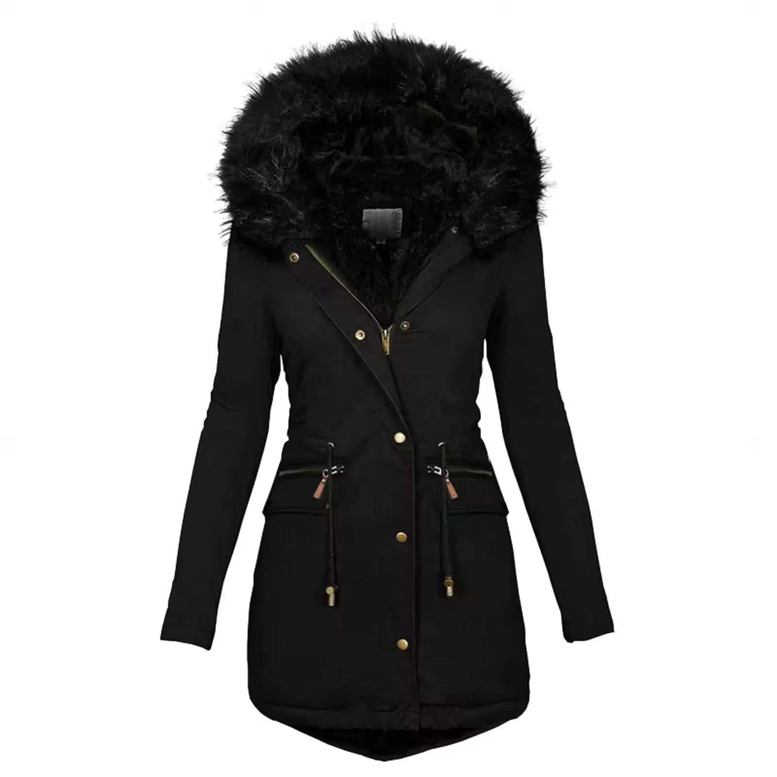 Rings - Fashion Jacket Velvet Parka Winter for Women
