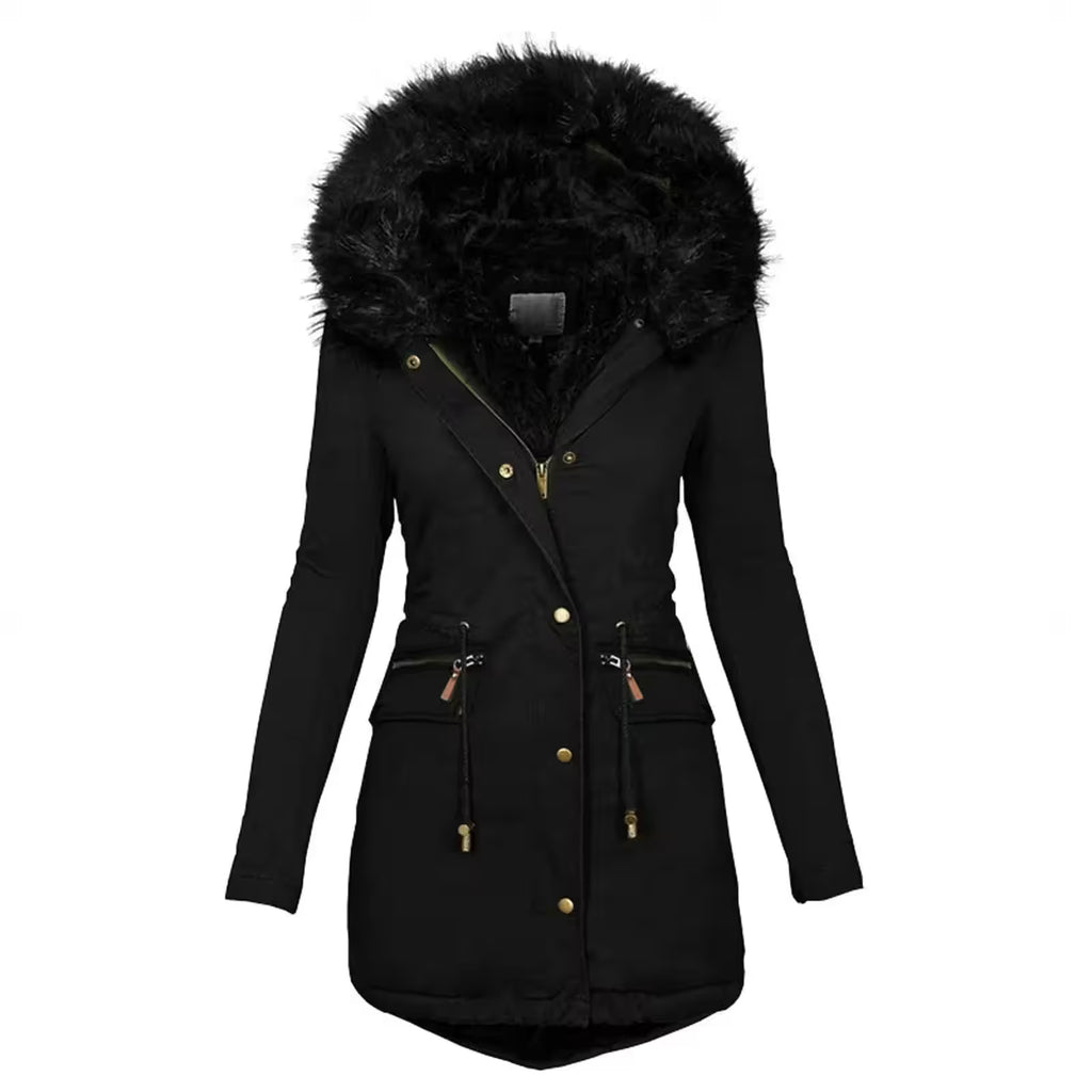 Fashion Jacket Velvet Parka Winter - Women's Fashion - View 8