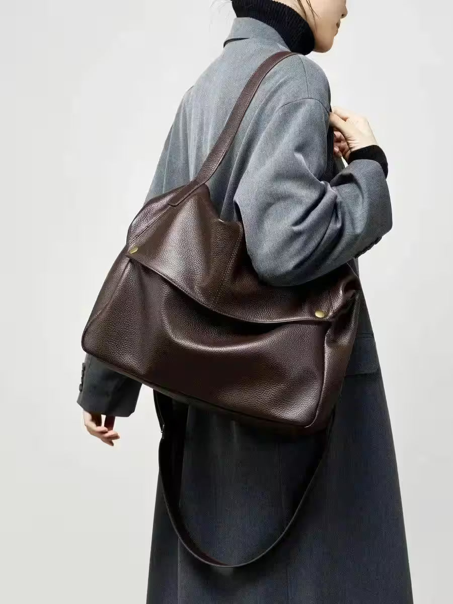 Bag arge capacity shoulder genuine leather - Additional View 6