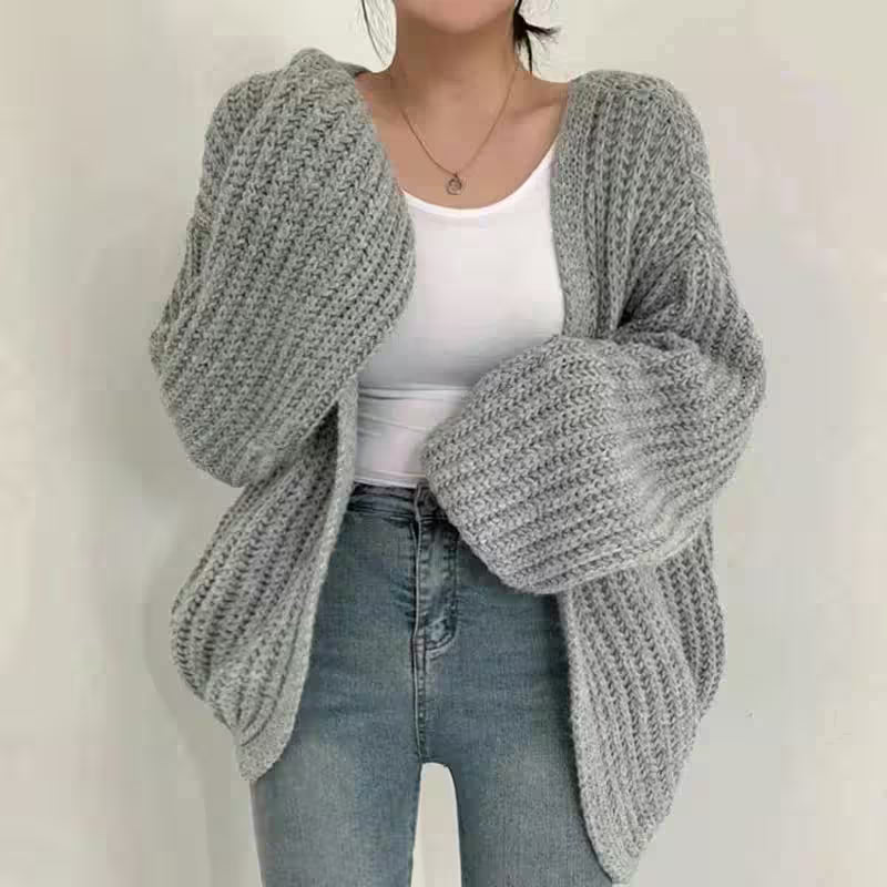 Cardigan Sweater Casual Fall Streetwear Tops - Additional View 5