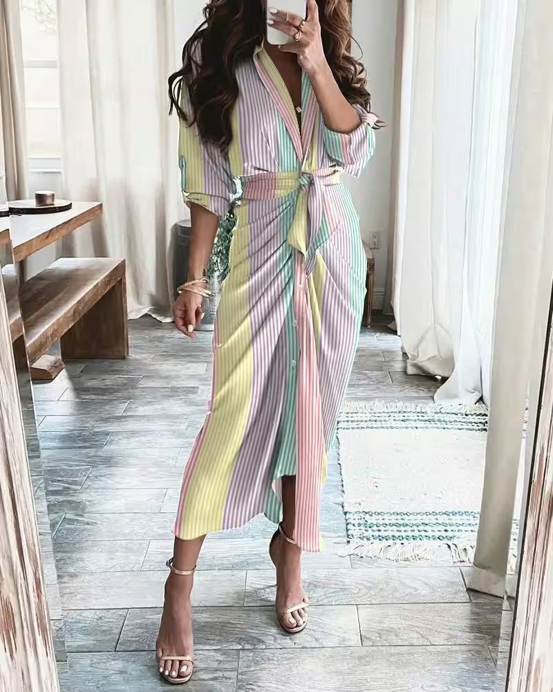 Dress Shirt Fashion Casual Printed Elegant - Additional View 9