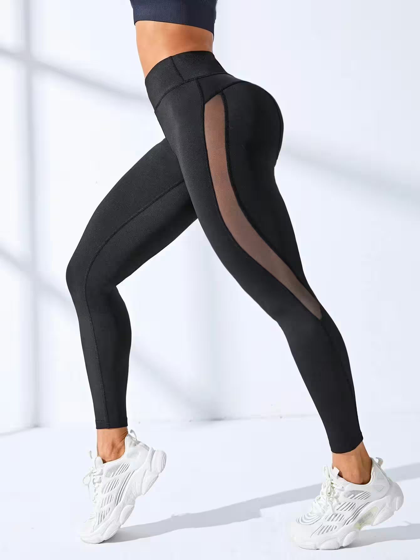 Yoga Butt Lifting Leggings High Waist - Additional View 2