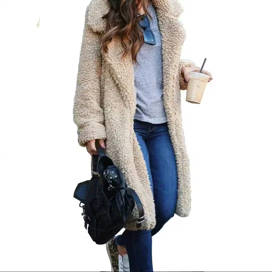 Rings - Warm Ladies Fur Jacket Female Outwear Plush for Women