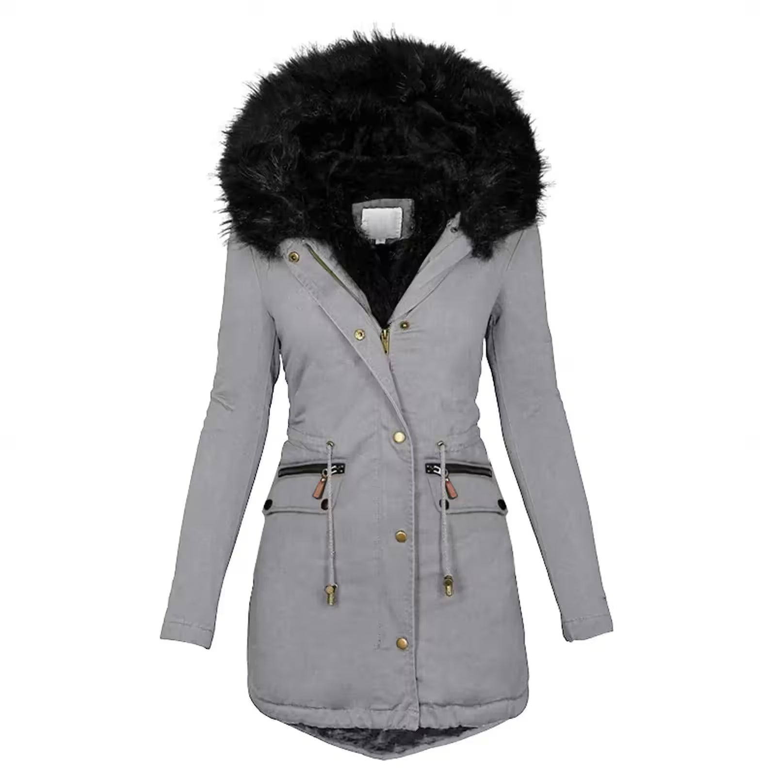 Fashion Jacket Velvet Parka Winter - Women's Fashion - View 5
