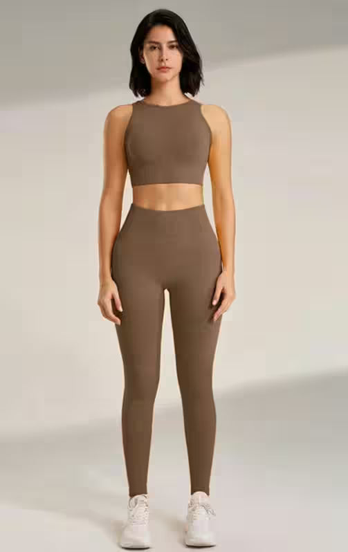 Set Leggings Fitness Exercise Clothing - Additional View 7