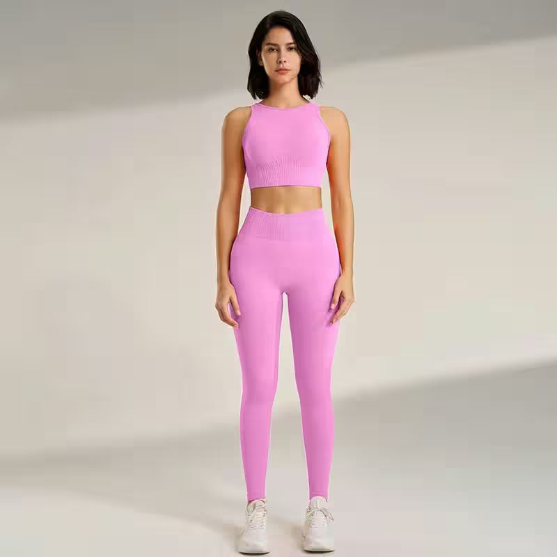 Set Leggings Fitness Exercise Clothing - Additional View 14