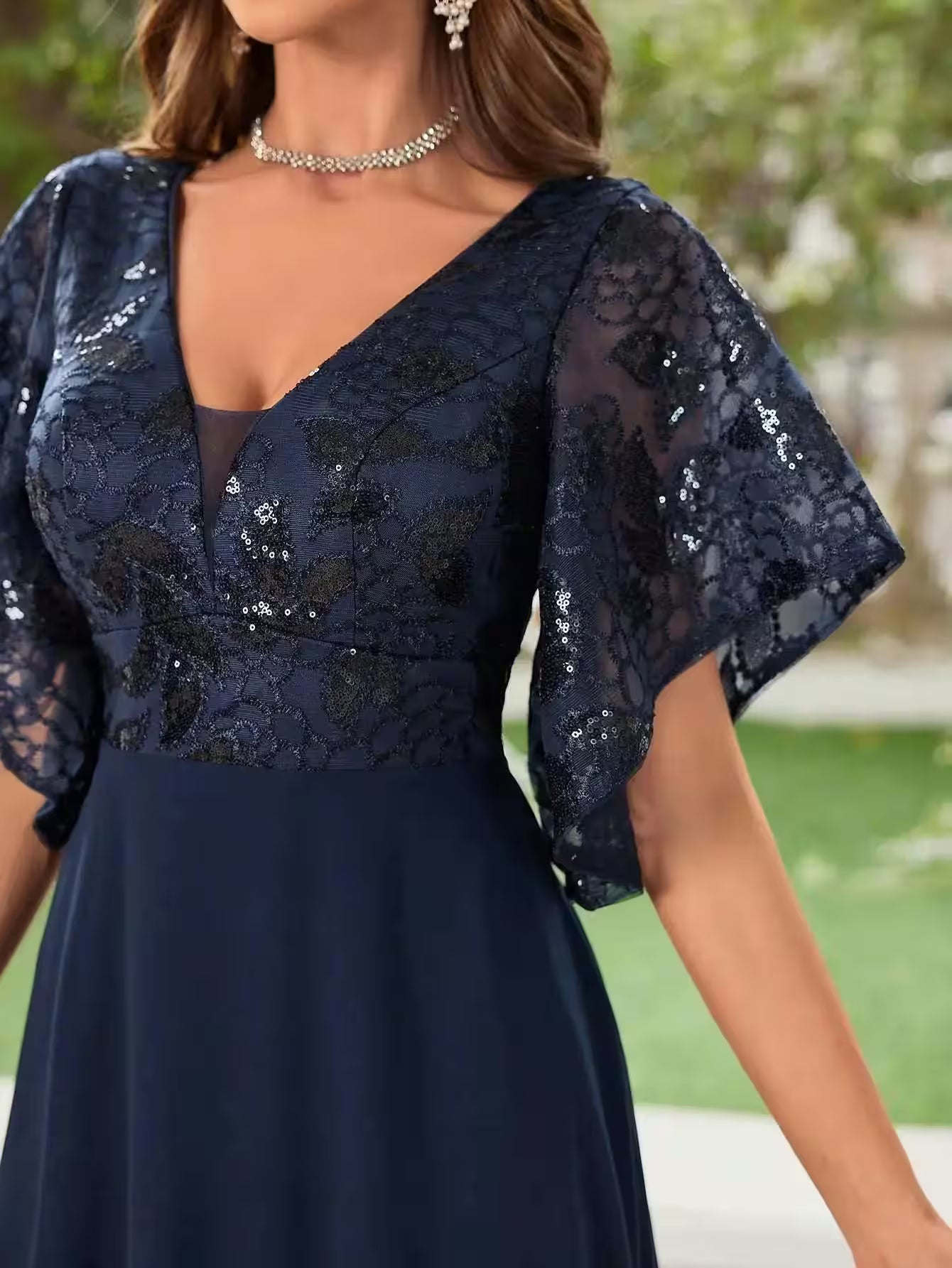 Chiffon Maid of Honor Dance Dress Bridal Party - Additional View 3