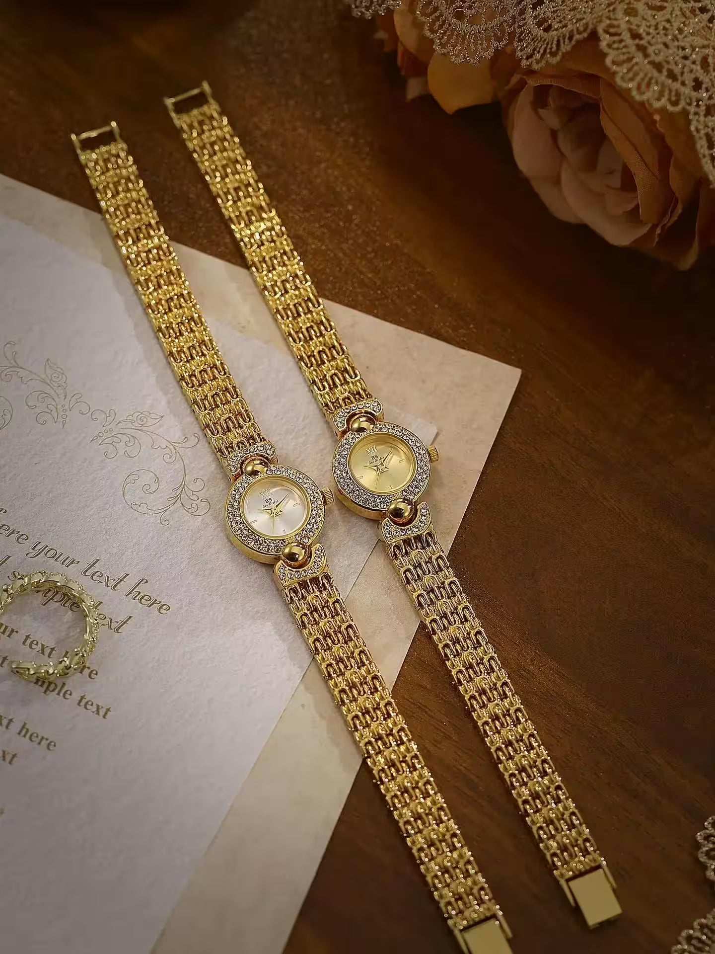 Wristwatch Luxury Vintage Gold Watch Retro - Additional View 4