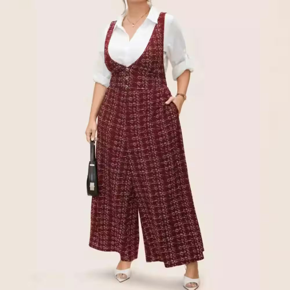 Rings - Plus Size Clothing Large Plaid Cross Back