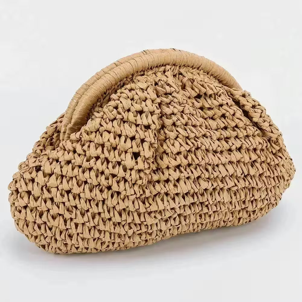 Bag Chain Strap Straw Stylish Crossbody - Flair Feminine
