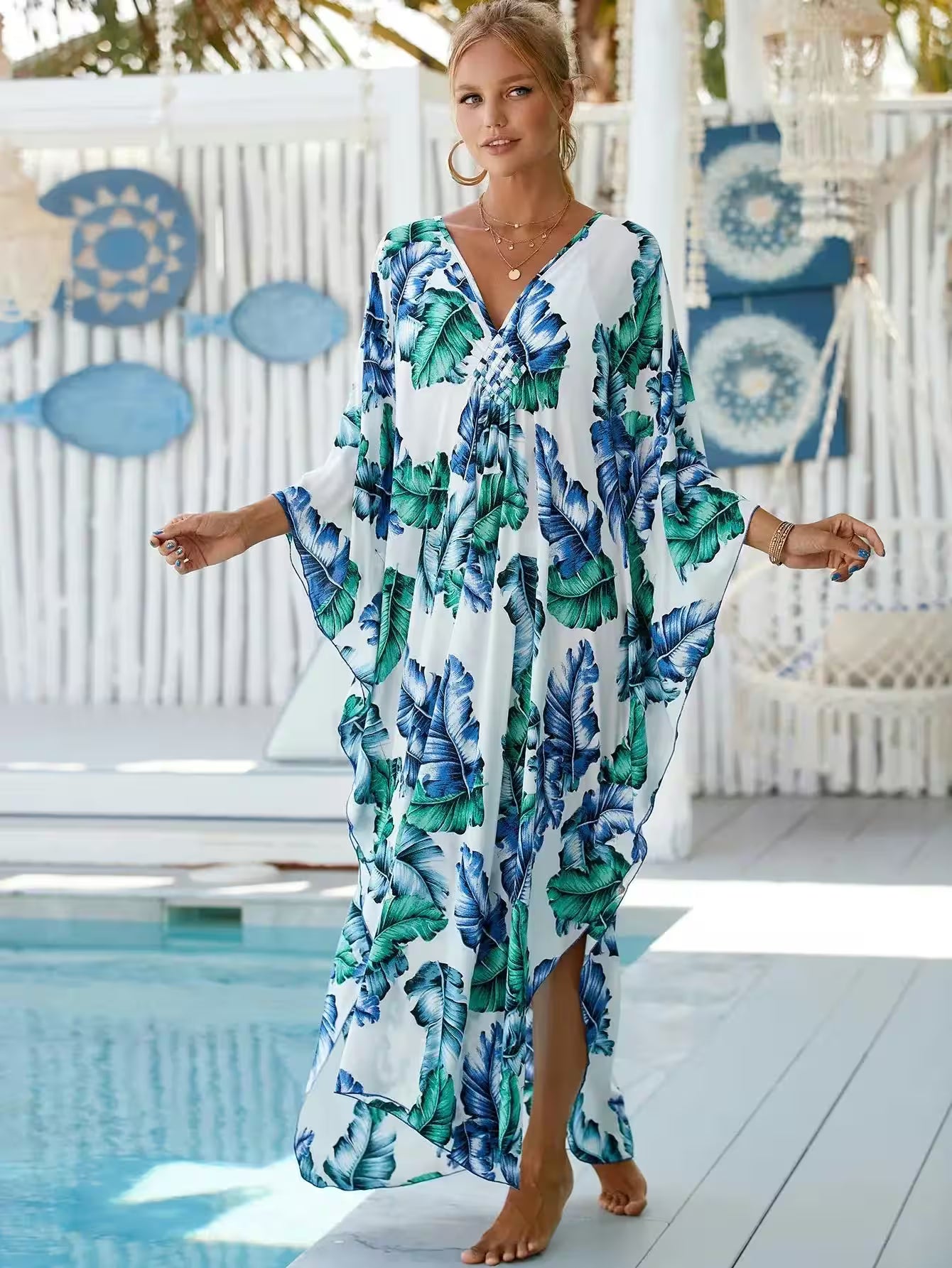 Dress Plus Size Oversized Long Beach Dress - Additional View 18